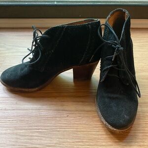 Madewell suede black booties
